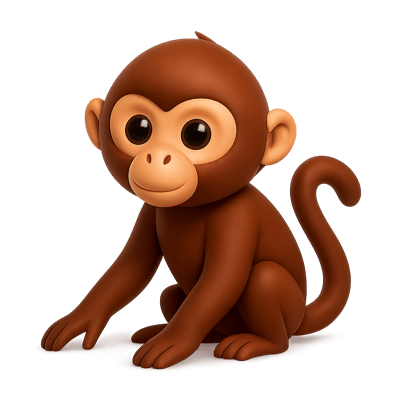 Icon of Brown Headed Spider Monkey