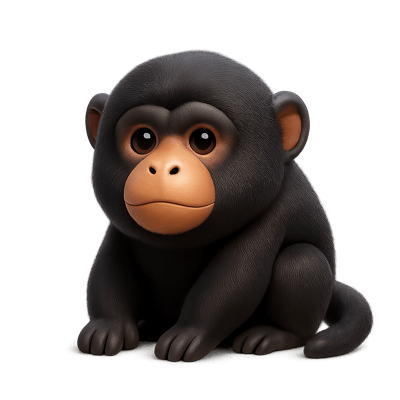 Icon of Black Howler (Paraguayan)
