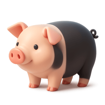 Icon of Large Black White Swine