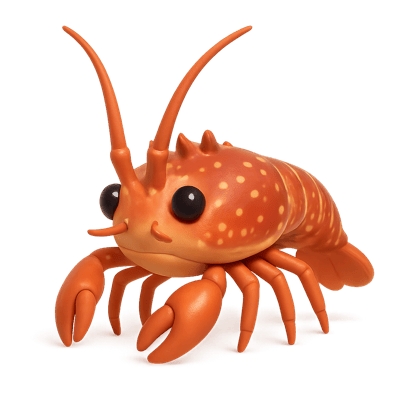 Icon of Caribbean Spiny Lobster