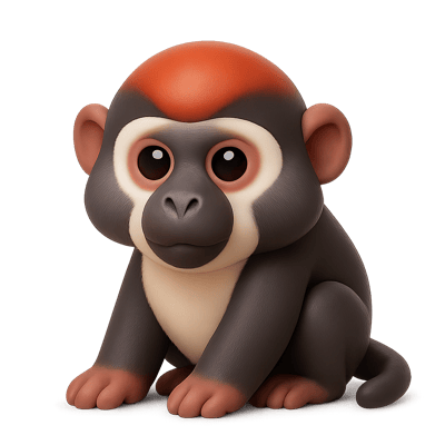 Icon of Red Capped Mangabey