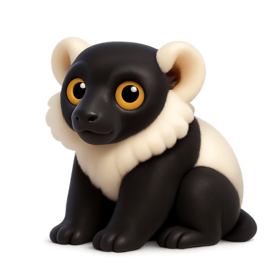 Icon of Black And White Ruffed Lemur