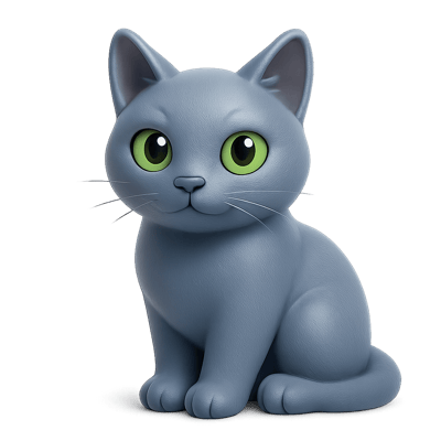 Icon of Russian Blue Cat