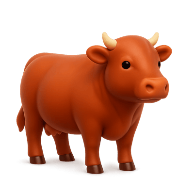 Icon of Red Angus Cattle