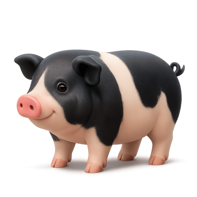 Icon of Belarus Black Pied Swine