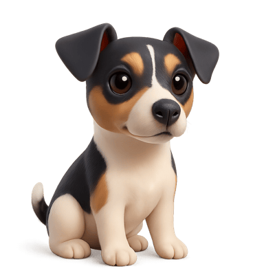 Icon of Brazilian Terrier Dog