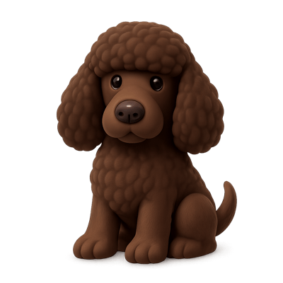Icon of Irish Water Spaniel Dog
