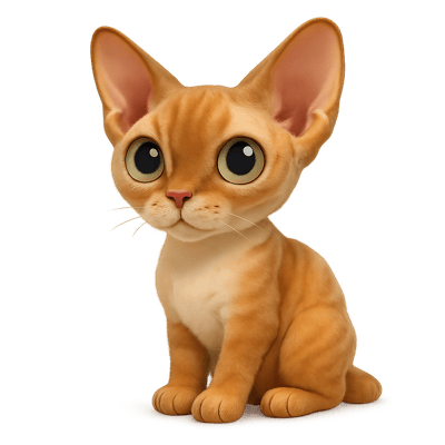 Icon of Devon Rex Cat